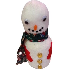 Charming Holiday Snowman Decor with Festive Scarf
